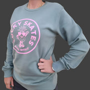 Lucky Skates Pineapple Sage Green Roll With That Jumper Sweater - Lucky Skates