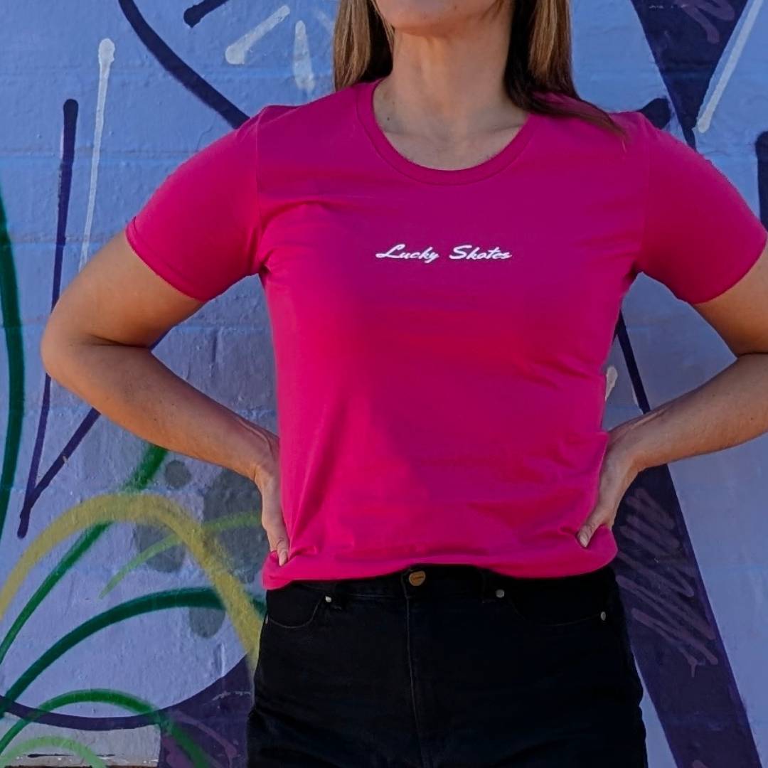 Lucky Skates Fuchsia Unicorn T-shirt - Lucky Skates