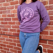 Lucky Skates Roller Skate Pineapple Mauve Sweater - Lucky Skates