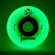 Luminous Light Up Glow LED Inline Skate Wheels 85a Green - Lucky Skates