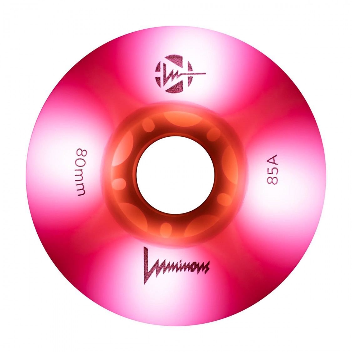 Luminous Light Up Inline Wheel Flamingo 80mm 85A - 4 Pack