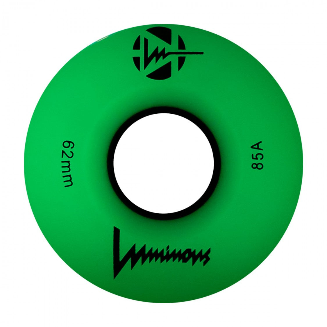 Luminous Light Up Quad Wheels Green Glow 85A - 4 pack - Lucky Skates