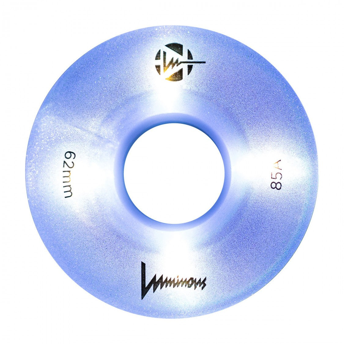 Luminous Light Up Quad Wheels White Pearl 85A - 4 Pack