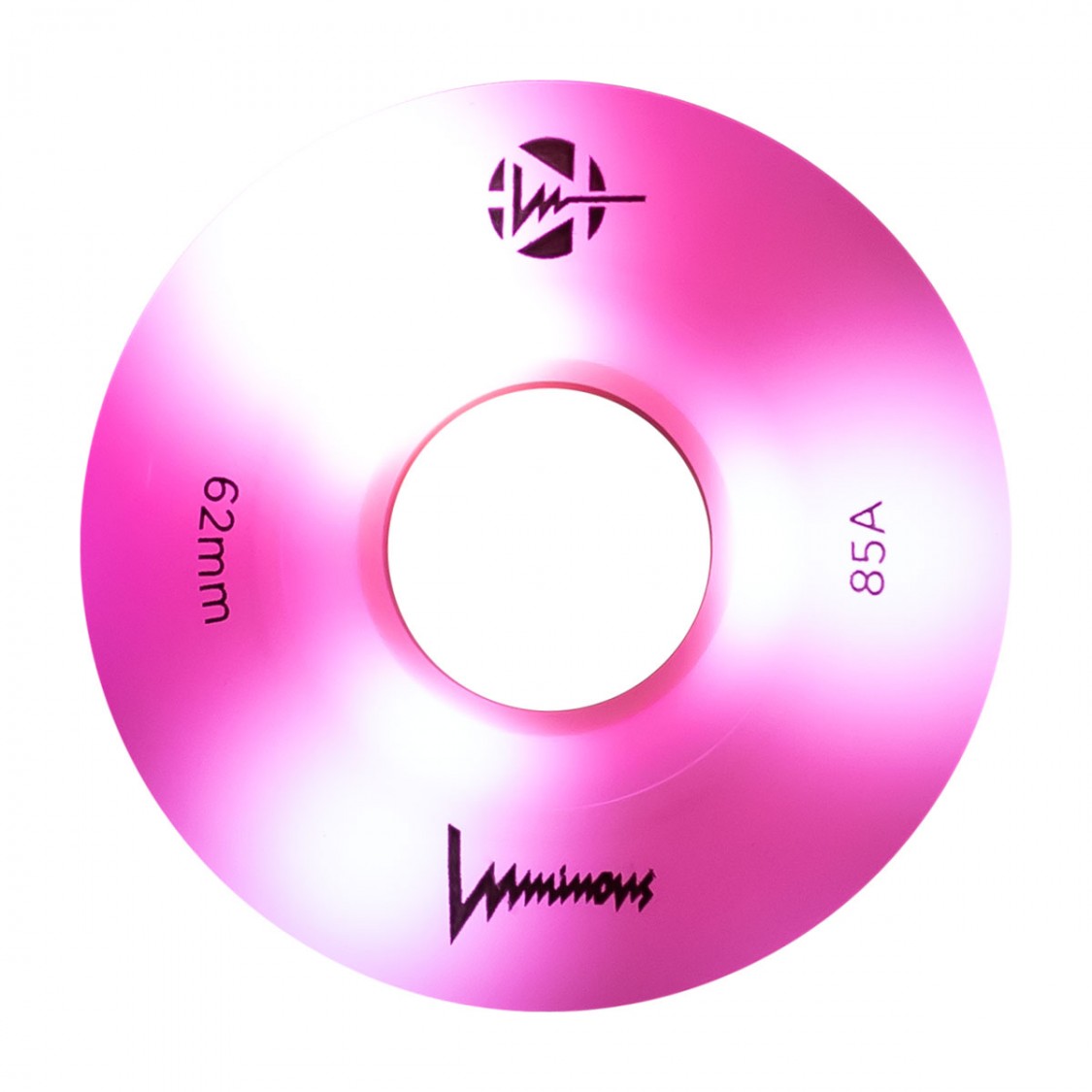 Luminous Light Up Quad LED Hybrid Roller Skate Wheels Sixies Pink Flamingo 62mm 85A 4 Pack - Lucky Skates