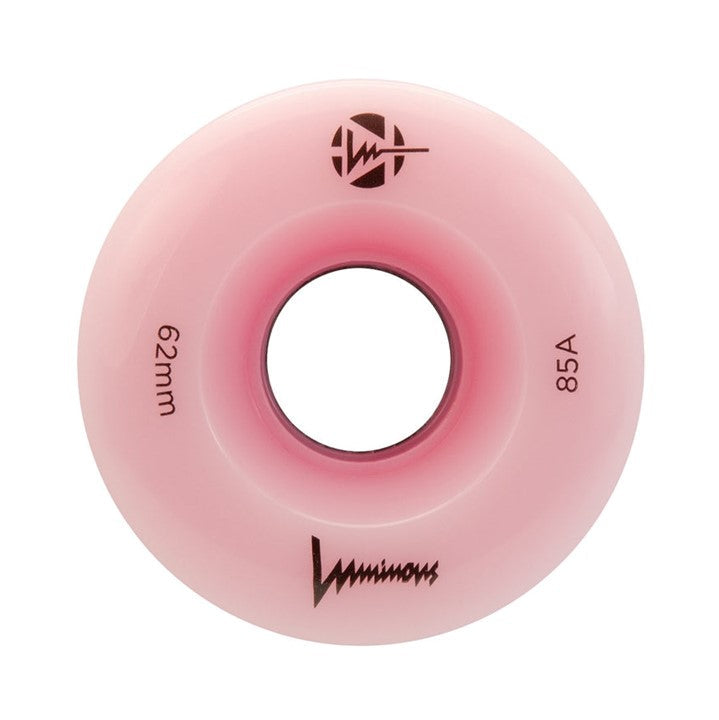 Luminous Light Up Quad LED Hybrid Roller Skate Wheels Sixies Pink Flamingo 62mm 85a -  Lucky Skates