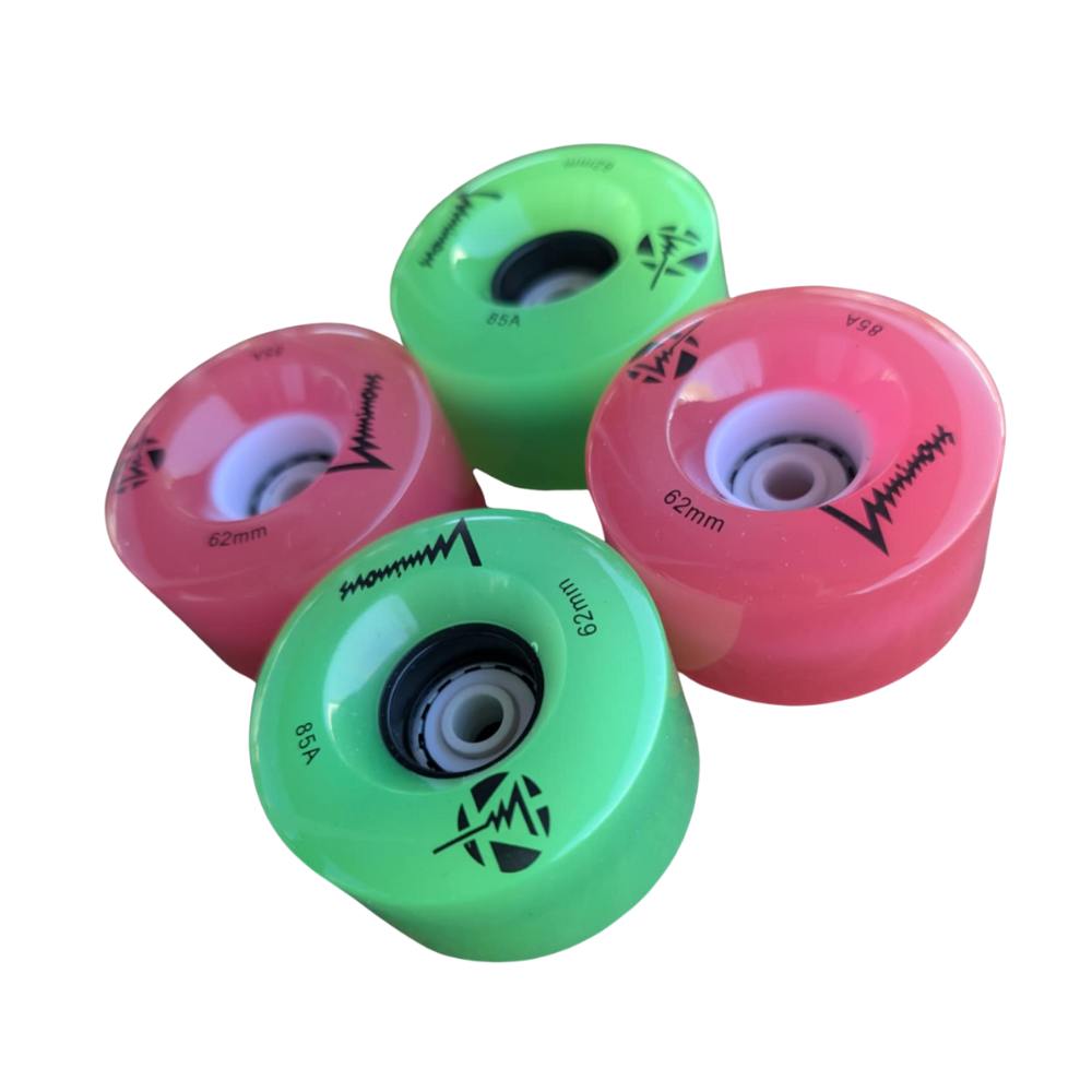 Luminous LED Quad Wheels Xmas Shine - 4 pack - Lucky Skates 