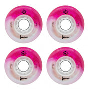Luminous Light Up Glitter LED Inline Skate Wheels - 4 Pack - Lucky Skates