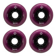 Luminous Light Up Glitter LED Inline Skate Wheels - 4 Pack - Lucky Skates