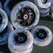 Luminous Light Up Inline LED Wheel Black Pearl 100mm 85A - Lucky Skates
