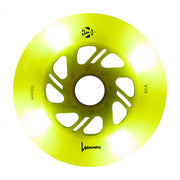 Luminous Light Up Inline LED Wheel Canary Yellow 110mm 85A - Lucky Skates