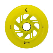 Luminous Light Up Inline LED Wheel Canary Yellow 110mm 85A - Lucky Skates