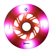 Luminous Light Up Inline LED Wheel Pink Flamingo 110mm 85A - Lucky Skates
