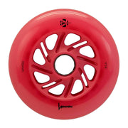 Luminous Light Up LED Inline Skate Wheel Red 110mm 85A - Lucky Skates