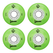 Luminous Light Up LED Inline Skate Wheels - 4 Pack - Lucky Skates
