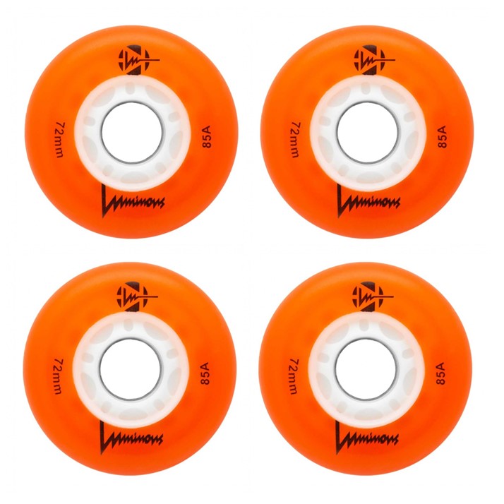 Luminous Light Up LED Inline Skate Wheels - 4 Pack - Lucky Skates