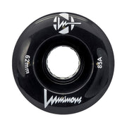 Luminous Light Up Quad LED Roller Skate Hybrid Wheels Black - 4 Pack - Lucky Skates