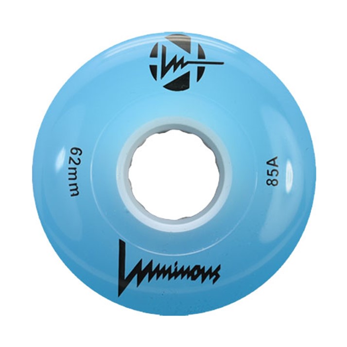 Luminous Light Up Quad LED Roller Skate Wheels Blue - 4 Pack - Lucky Skates