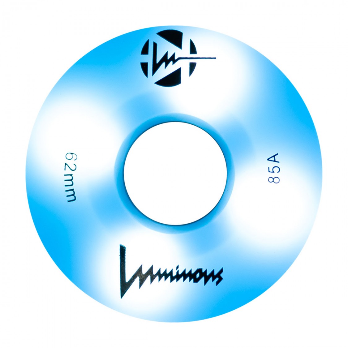 Luminous Light Up Quad LED Roller Skate Wheels Blue 62mm 85A - 4 Pack - Lucky Skates