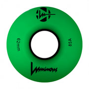 Luminous Light Up Quad LED Roller Skate Wheels Green Glow - 4 Pack - Lucky Skates