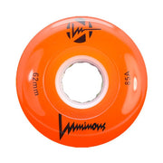 Luminous Light Up LED Roller Skate Quad Wheels Orange - 4 Pack - Lucky Skates