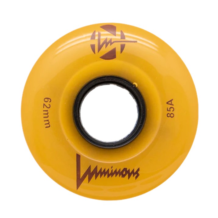 Luminous Light Up Roller Skate LED Roller Skate Wheels Sunray Glow Yellow - 4 Pack - Lucky Skates