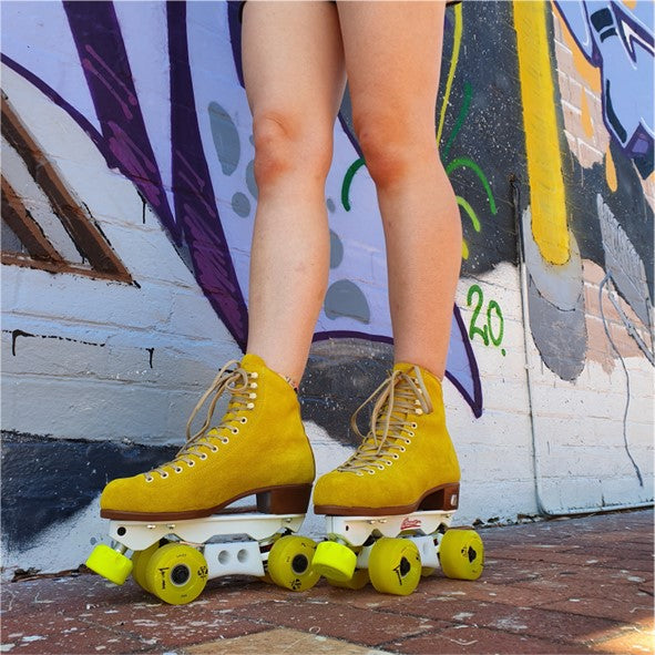 Luminous Light Up Quad Wheels Yellow 85A - 4 pack