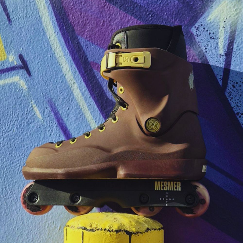 Mesmer Throne Levi van Rijn Pro Brown  Aggressive Inline Skates - Lucky Skates