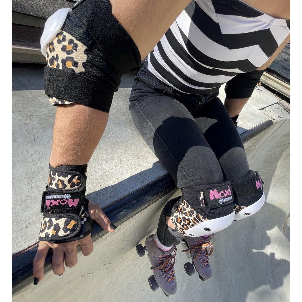 187 Moxi Skates Padding Set Wild Leopard - Lucky Skates