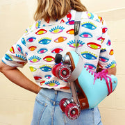 Moxi Beach Bunny Roller Skates Blue Sky - Lucky Skates