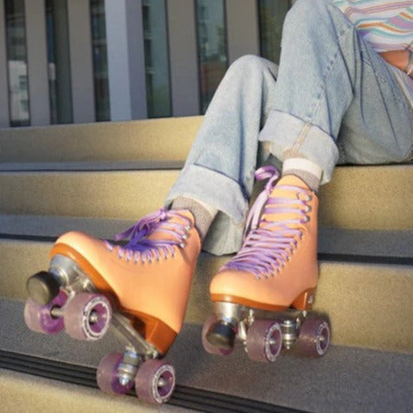 Moxi Beach Bunny Roller Skates Peach Blanket - Lucky Skates