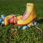 Moxi Beach Bunny Yellow Pink Roller Skates Strawberry Lemonade - Lucky Skates