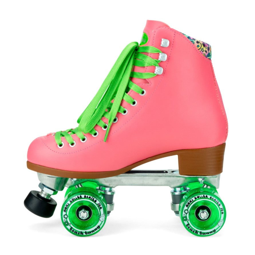 Moxi Beach Pink Green Bunny Roller Skates Watermelon - Lucky Skates