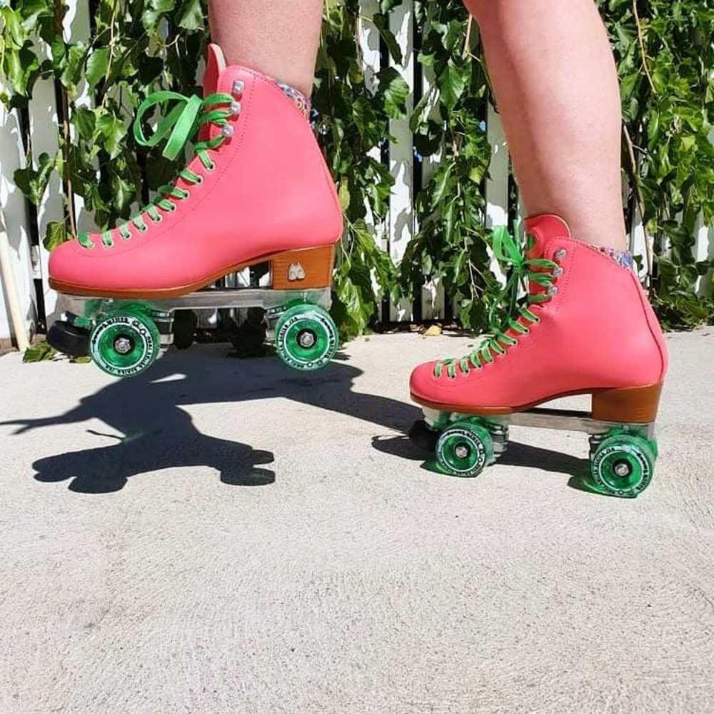 Moxi Beach Pink Green Bunny Roller Skates Watermelon - Lucky Skates