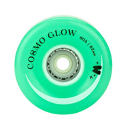 Moxi Skates Light Up Cosmo Glow Galaxy Green LED Outdoor Roller Skate Wheels 62mm 80a Galazy Green - Lucky Skates