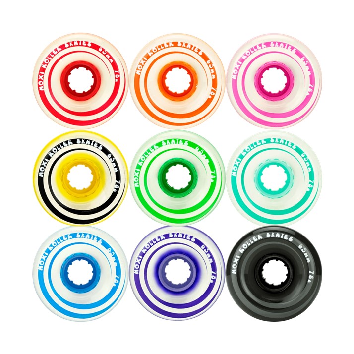 Moxi Gummy Outdoor Roller Skate Wheels 65mm 78A 4 Pack - Lucky Skates