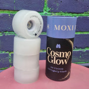 Moxi Skates Light Up Cosmo Glow White Rain Outdoor Roller Skate LED Wheels 62mm 80A 4 Pack - Lucky Skates