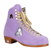 Moxi Lolly Leather Suede Roller Skate Boots Purple Lilac - Lucky Skates