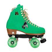 Moxi Lolly Leather Suede Roller Skates Green Apple - Lucky Skates