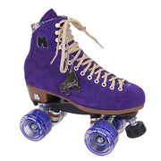 Moxi Lolly Purple Leather Suede Roller Skates Dark Taffy - Lucky Skates