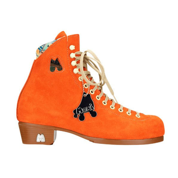 Moxi Lolly Clementine Leather Orange Skate Boots - Lucky Skates