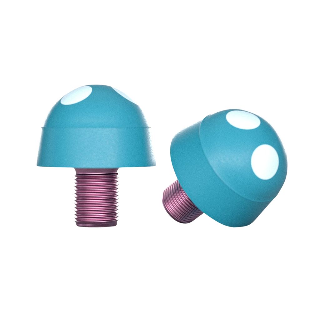Moxi Skates Mushroom Roller Skate Toe Stops Teal Blue - Lucky Skates 