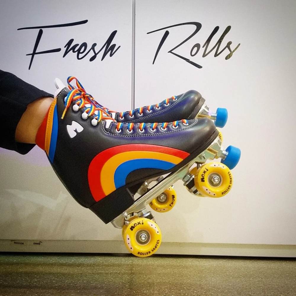 Moxi Rainbow Rider Roller Skates Asphalt Black - Lucky Skates