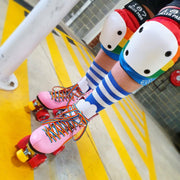 Moxi Rainbow Rider Roller Skates Pink Heart - Lucky Skates