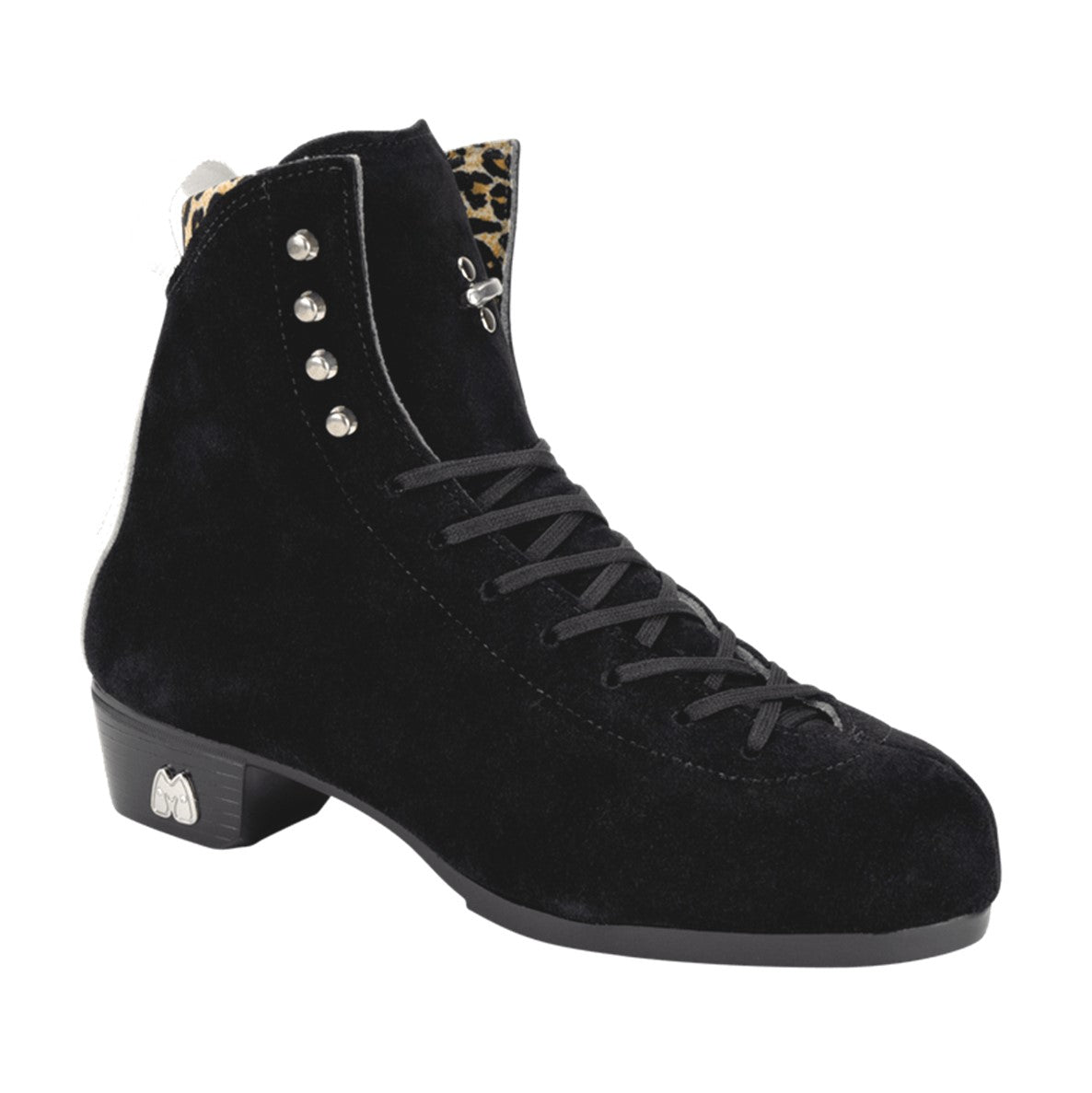 Moxi Roller Skate Leather Suede Boots Black Jack - Lucky Skates