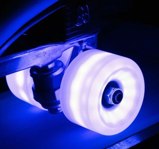 Moxi Skates Light Up Cosmo Glow Purple Haze LED Wheels 80A - Lucky Skates