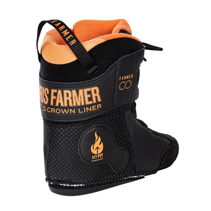 Myfit Crown Chris Farmer Pro Black Orange Inline Skate Liner - Lucky Skates