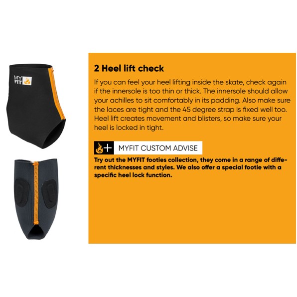 MyFit Footies Heel Lock 2mm - Lucky Skates