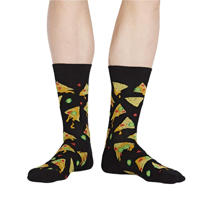 Sock It To Me Nacho, Nacho Man Men's Crew Socks - Lucky Skates