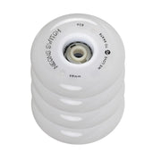 Powerslide Neons Switch LED Inline Wheels White Rainbow Multi Coloured 68mm 82A 4 Pack - Lucky Skates 