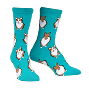 Sock It To Me Nothin Butt Corgi Women's Crew Socks - Lucky Skates